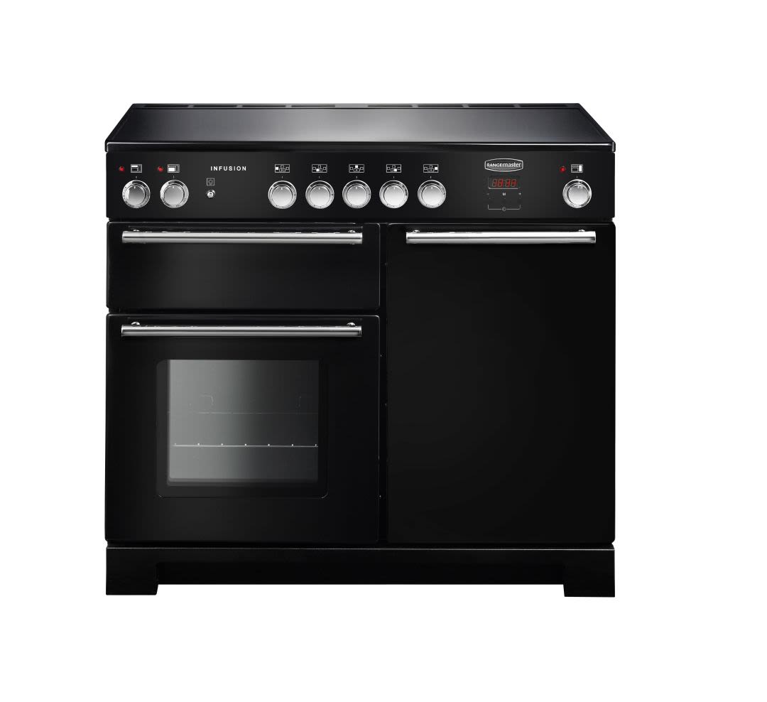 Infusion 100cm Induction Range Cooker In Black Magnet   Bf81cccf A9b4 4fc6 B9ef D322720e0ae5