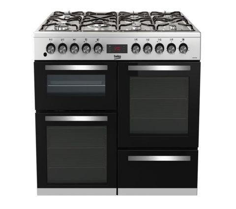 Double fan oven range cookers best sale