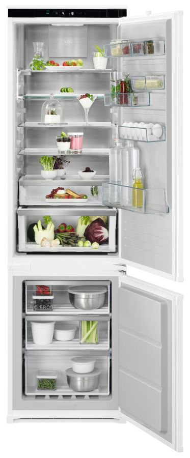 Aeg stainless steel shop fridge freezer