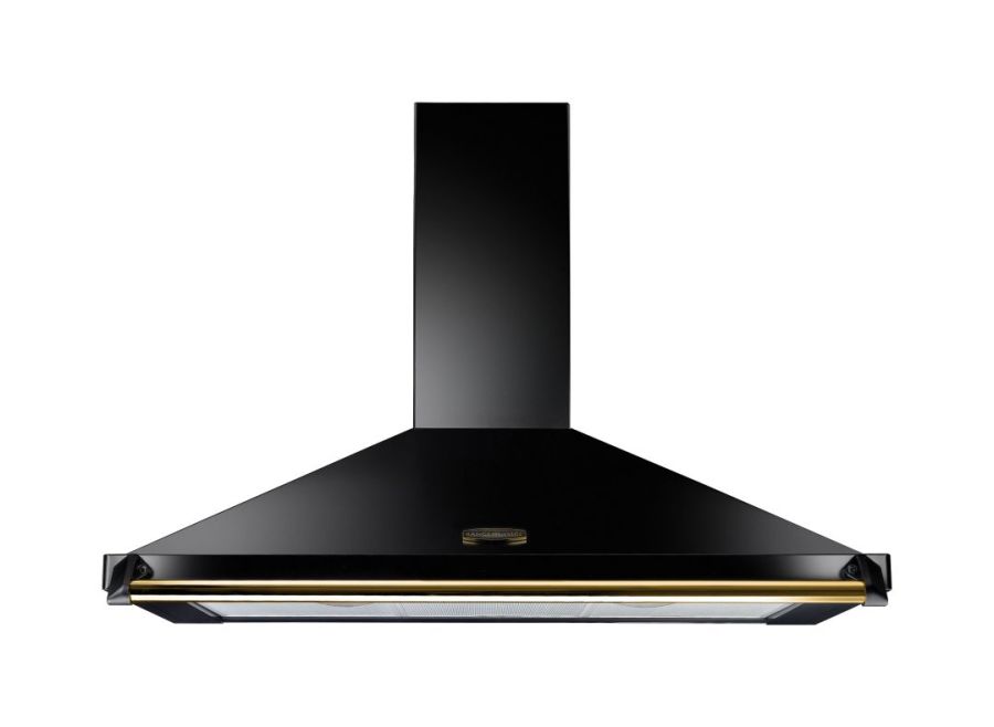 Rangemaster 90cm Classic Hood Black Brass Magnet