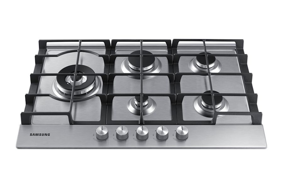 Samsung NA75J3030AS EU 5 Burner Gas Hob With Cast Iron Grates