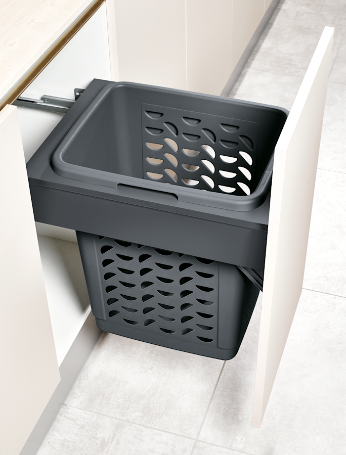 Pull Out Laundry Bin Storage & Kitchen Essentials