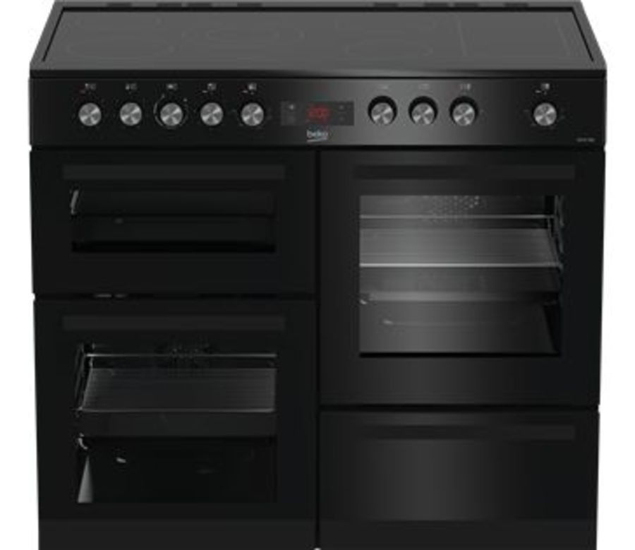 BEKO KDVC100K Freestanding 100cm Double Oven Range Cooker Range