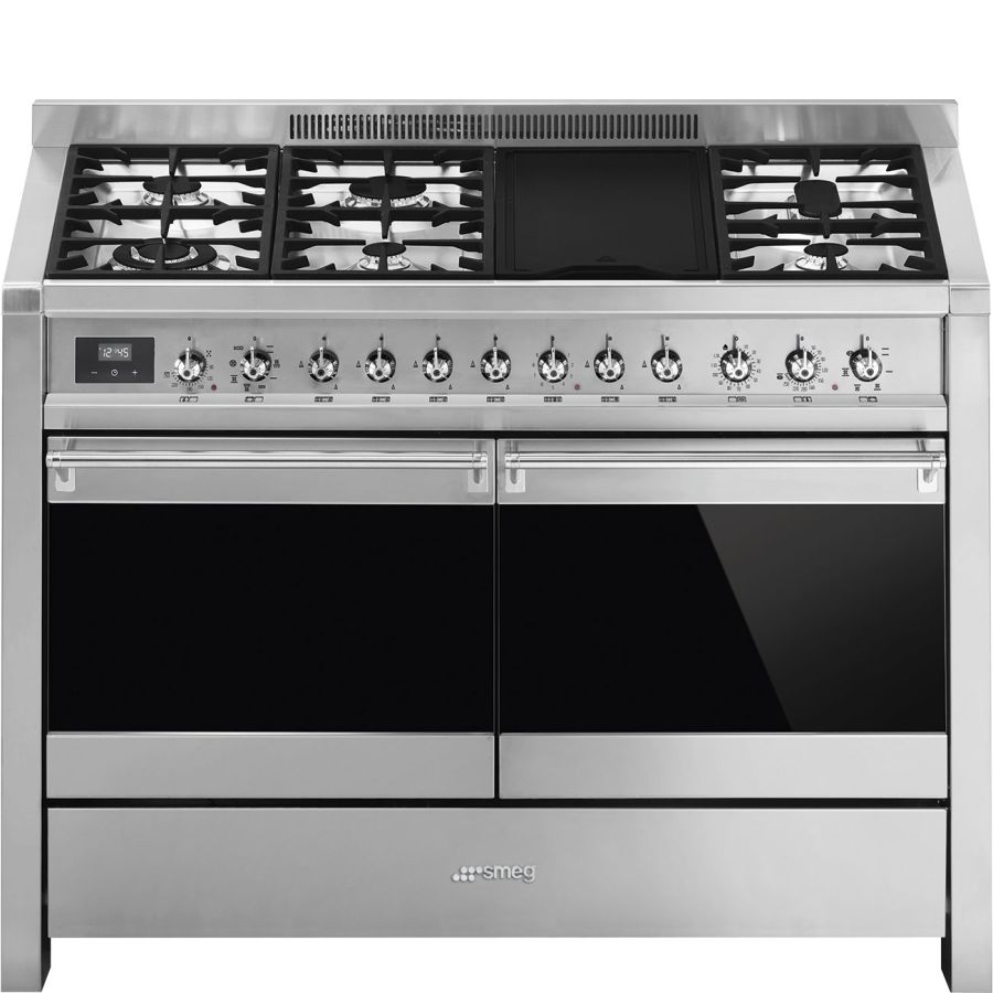 Dual fuel cooker stainless steel deals