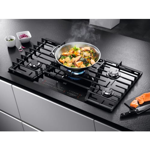 Aeg black gas hob on sale