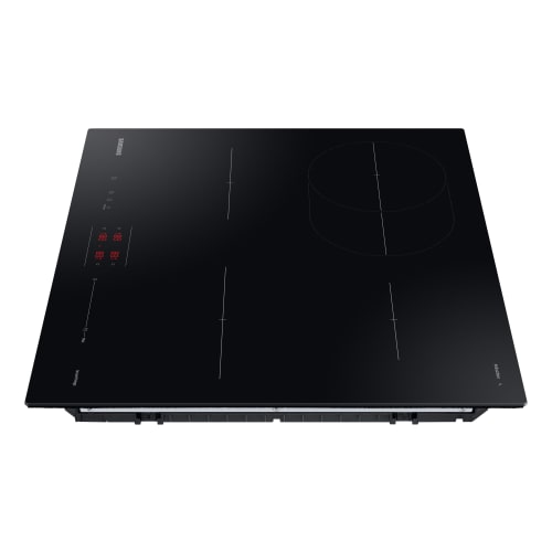 Slim depth induction hob outlet