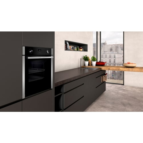Neff N50 Slide Hide B3ACE4HN0B Built in Single oven Stainless steel Magnet