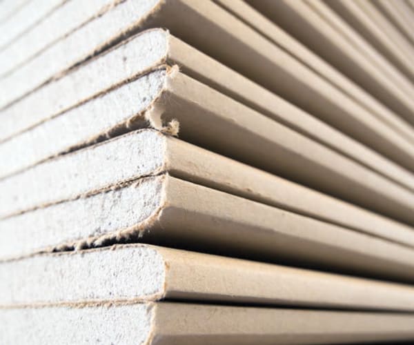 Piled plasterboard