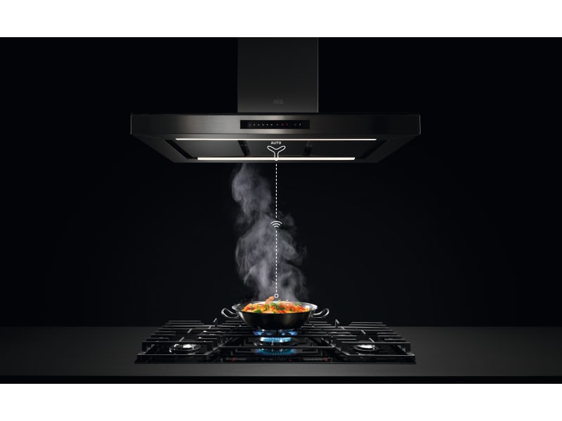 AEG Builtin 90cm TouchSure Gas on Glass Hob HVB95450IB
