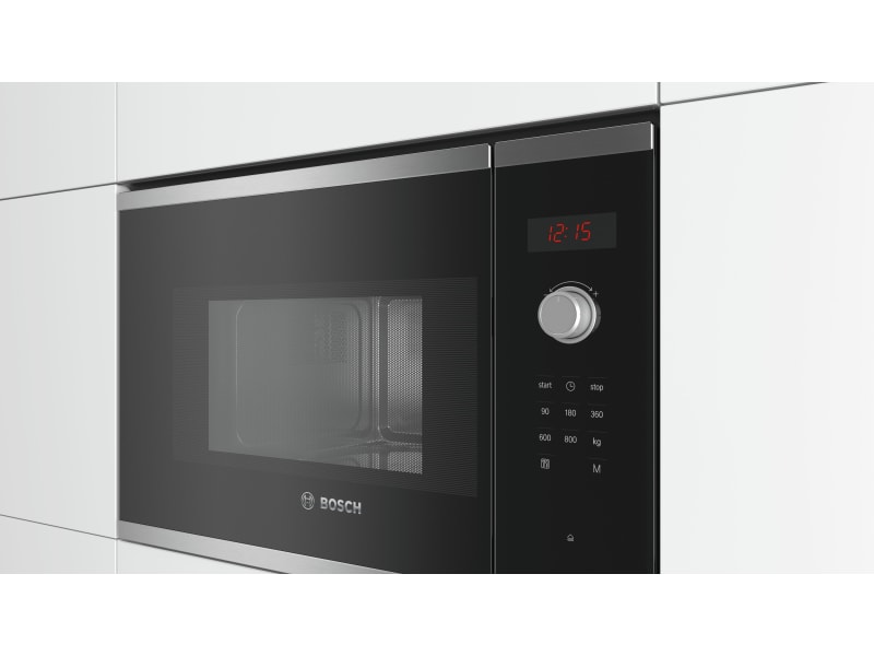 Bosch Series 4, BFL523MS0B Built-in microwave oven, 60 x 38 cm, Stainless steel