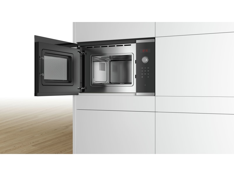 Bosch Series 4, BFL523MS0B Built-in microwave oven, 60 x 38 cm, Stainless steel