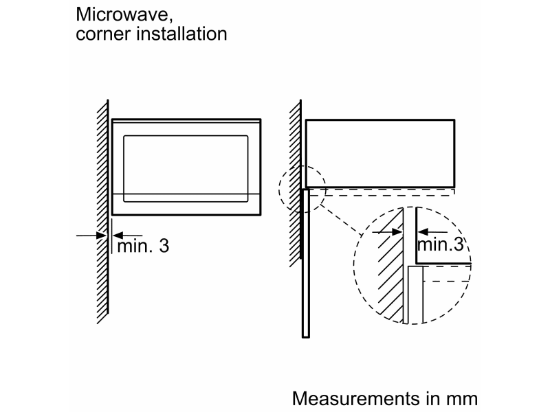 Bosch Series 4, BFL523MS0B Built-in microwave oven, 60 x 38 cm, Stainless steel