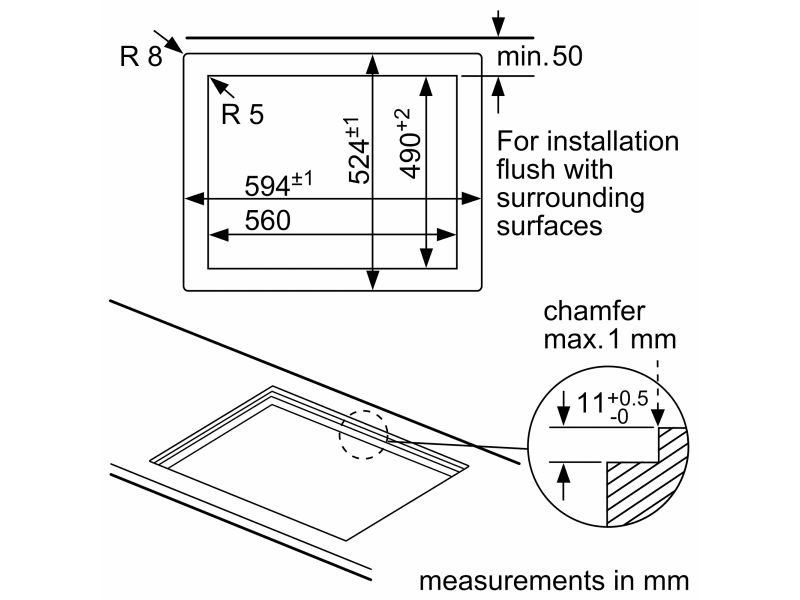 Neff N70, T26CS49S0 Gas hob, 60 cm, Tempered glass, Black