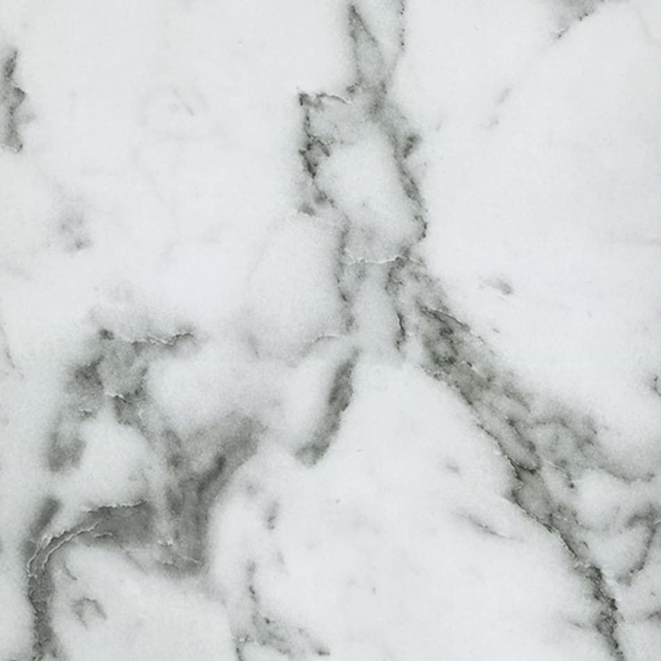Marble Bianco laminate countertop surface with gray veining | HTH