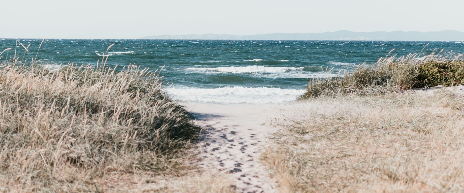 there is a path leading to the ocean