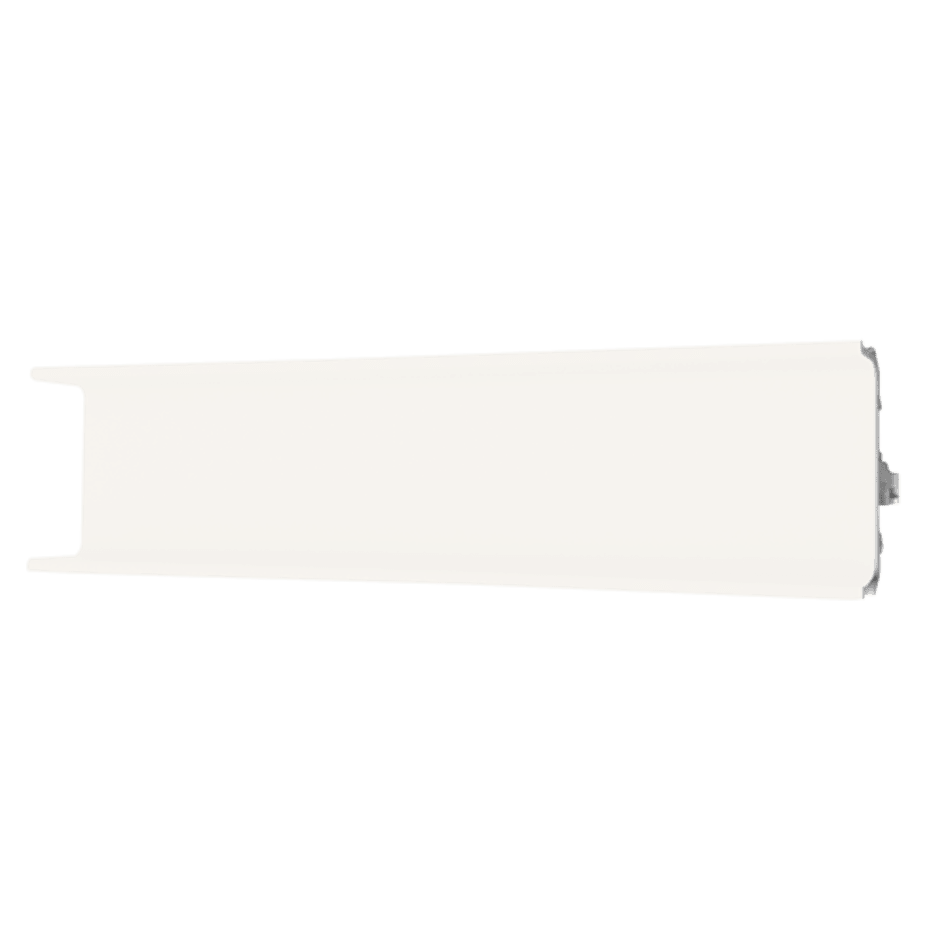 White kitchen cabinet handle, sleek design | HTH