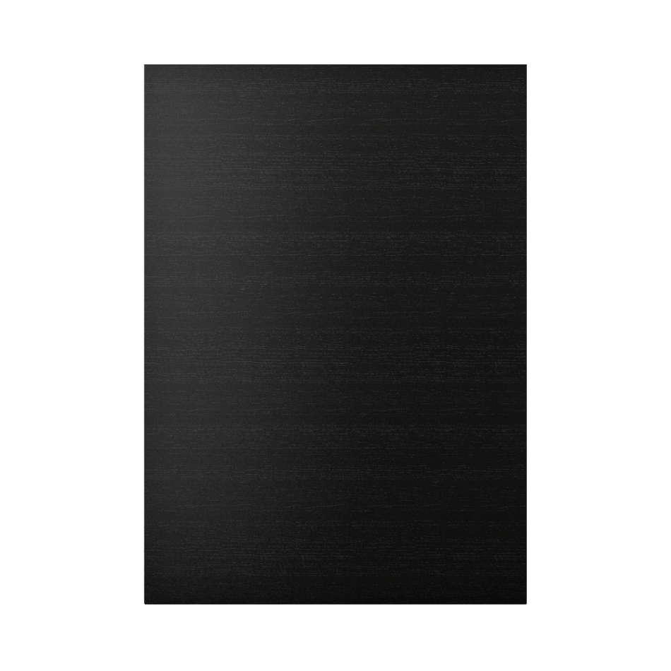 Black veneer kitchen cabinet door. Focus Veneer | HTH