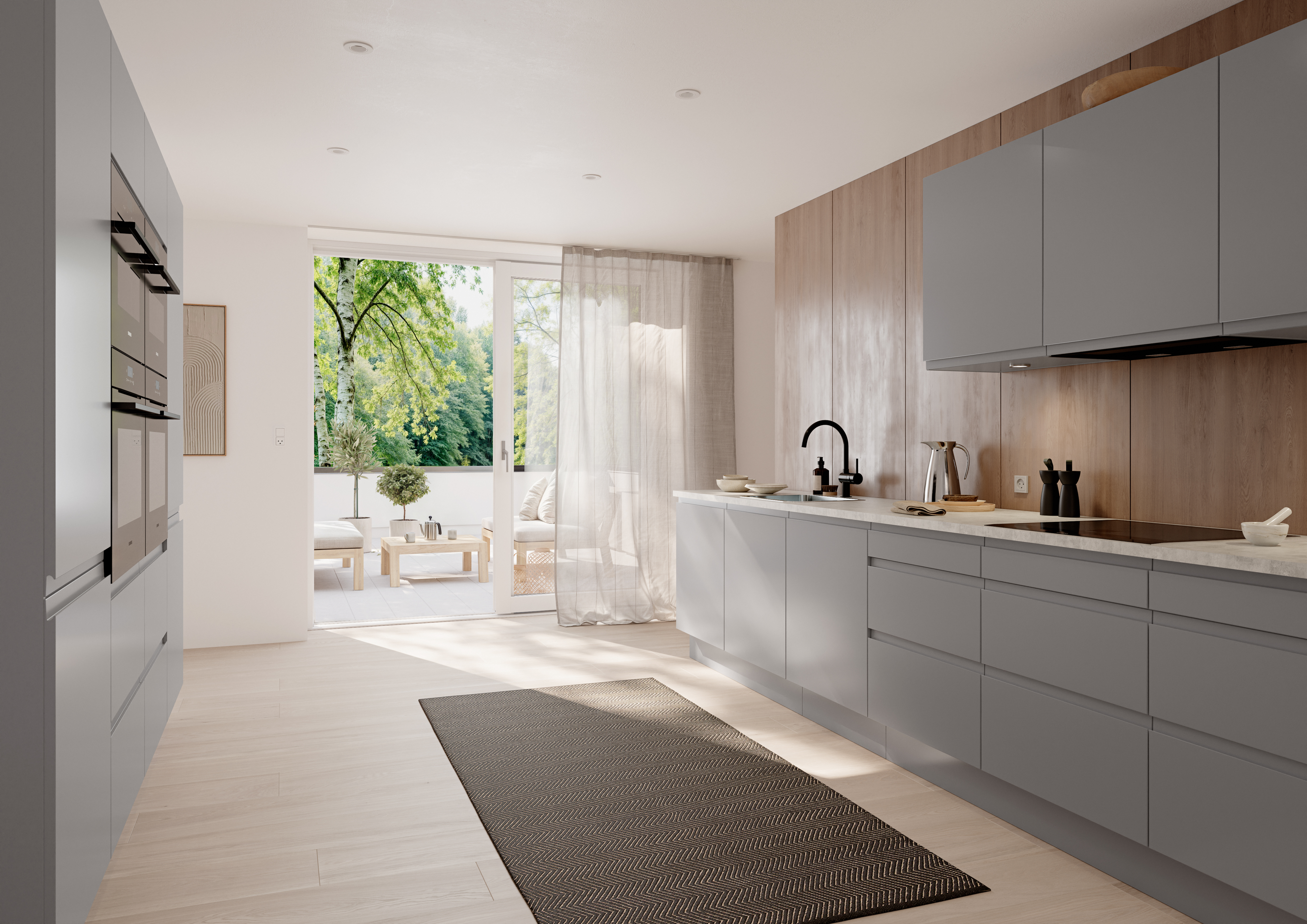 Handleless kitchen - Get the handleless model Next | HTH