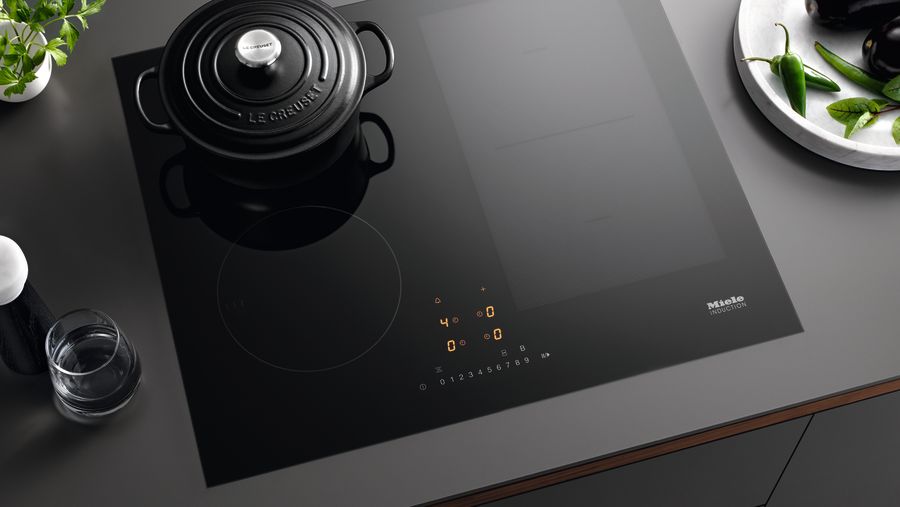 Miele 62cm 4 Zone Induction Hob With PowerFlex & Wifi Connect Venting Hobs