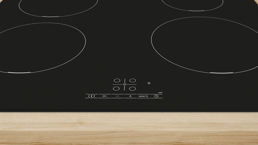Bosch Series 4, PUE611BB5B Induction Hob, 60 Cm Venting Hobs